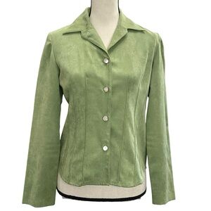 Positive Attitude Blazer 8 Green Jacket